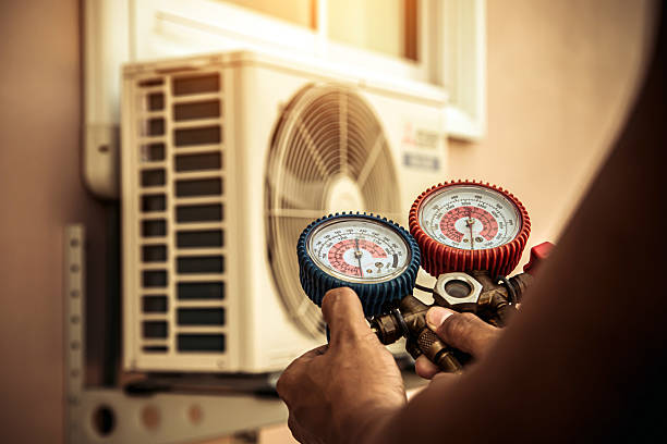 Professional Hvac technician working in Sherman, IL